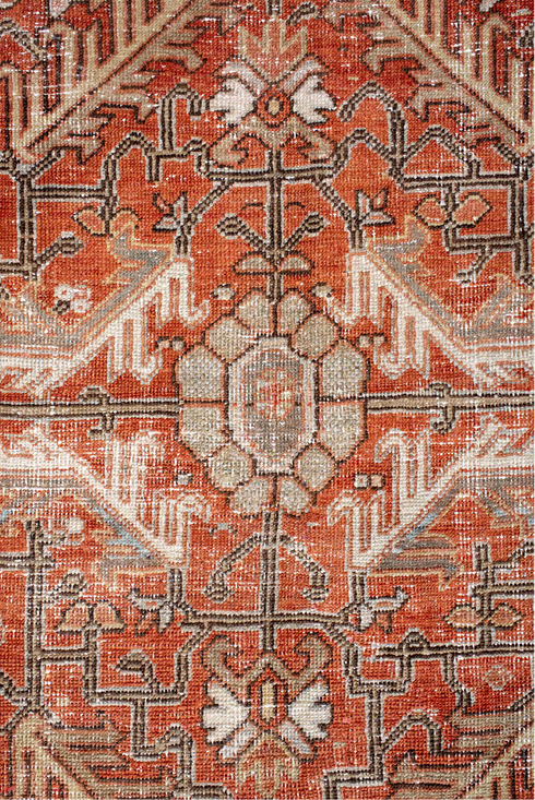 Antique Heriz Area Rug (8' x 11')